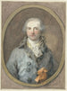 Portret dżentelmena w owalnej ramie - Aert Schouman — widok dzieła