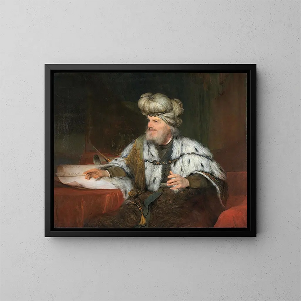 Król Dawid - Aert de Gelder — oprawiony obraz na ścianie