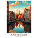 Plakat Amsterdam jesień