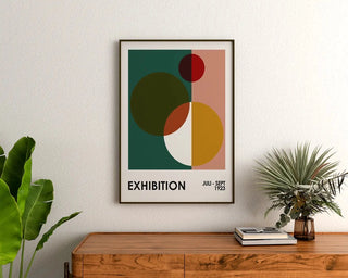 Affiche Bauhaus - Cercles Croisés