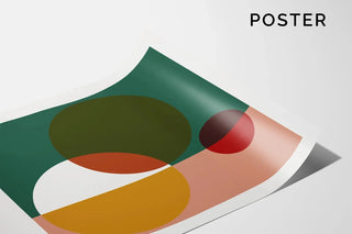 Affiche Bauhaus - Cercles Croisés