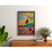 Plakat Carteret vintage – Plaża La Manche i przeprawa na Jersey