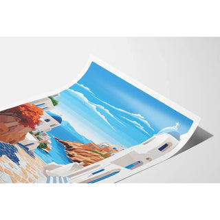 Affiche Cyclades Grèce Vintage