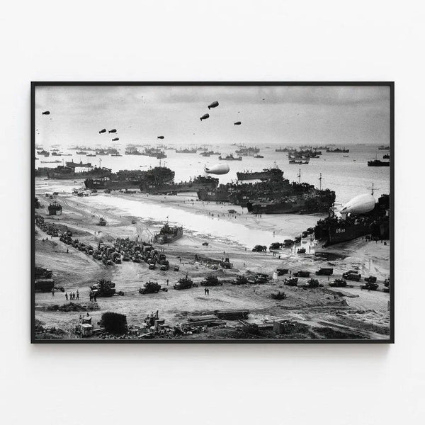 Affiche Debarquement Normandie - Omaha Beach, D-Day 1944