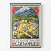 Plakat Grenoble Vintage — oprawiony obraz na ścianie
