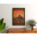 Plakat Mont-Saint-Michel vintage – Zachód słońca i przejażdżka dorożką