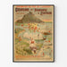 Plakat Mont-Saint-Michel vintage – Wycieczki po Normandii i Bretanii