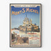 Plakat Mont-Saint-Michel vintage – Vue panoramique i wycieczka z przewodnikiem