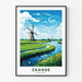 Plakat Moulins de Zaanse - Holandia Vintage