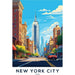 Plakat Nowy Jork Miasto USA Vintage