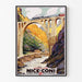 Plakat Nice en train Vintage