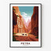 Plakat Petra Jordanie Vintage