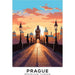 Plakat Prague Vintage