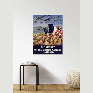 Affiche Seconde Guerre Mondiale - La Victoire des Nations Unies est Assurée