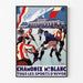 Plakat Sportów Zimowych w Chamonix Vintage