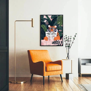 Affiche Tigre et Wild News - Jungle et Fantaisie