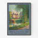 Plakat Tourlaville vintage – Zamek nad brzegiem wody