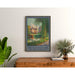 Plakat Tourlaville vintage – Zamek nad brzegiem wody
