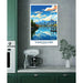 Plakat Vancouver Vintage avec ses montagnes