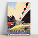 Plakat Vintage Paris Le Havre Nowy Jork