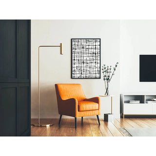 Affiche design noir et blanc - Lignes Éthérées
