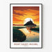 Plakat z Mont Saint-Michel Vintage
