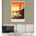 Plakat złotej bramy San Francisco Vintage