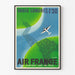 Plakat vintage Air France - Paryż Londyn w 1H30