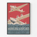 Plakat vintage - Miasta Nowy Jork Lotniska Miejskie