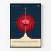 Plakat vintage NASA - Deep Space Atomic Clock Red 2017