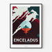 Plakat vintage NASA - Enceladus 2017