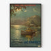 Plakat vintage PLM - Jezioro Annecy autorstwa François-Charles Cachoud