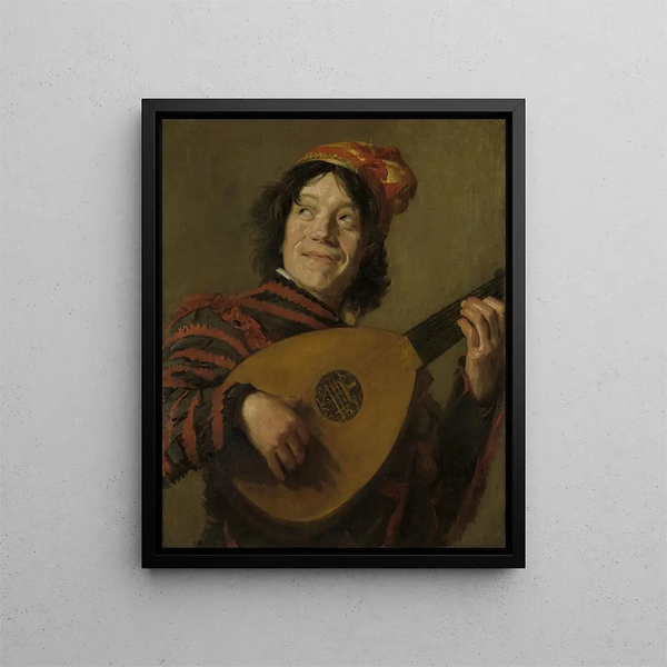 Le joueur de luth - Après Frans Hals — oprawiony obraz na ścianie