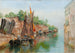 Scena kanału weneckiego, szkic - Agnes Brjesson — widok dzieła