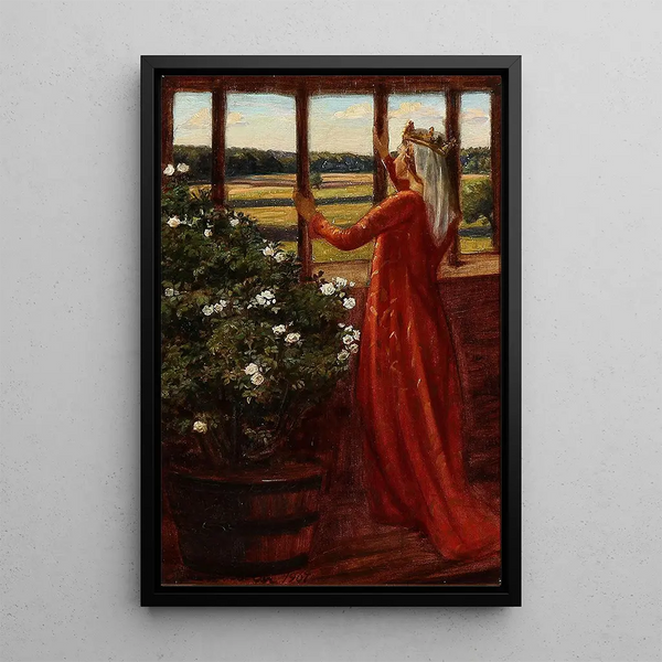 Isolde - Agnes Slott-Møller — oprawiony obraz na ścianie