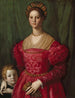 Młoda kobieta i jej mały chłopiec - Agnolo Bronzino — widok dzieła