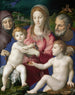 Świętej Rodziny z świętą Anną i Dzieciątkiem świętym Janem - Agnolo Bronzino — widok dzieła