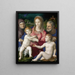 Świętej Rodziny z świętą Anną i Dzieciątkiem świętym Janem - Agnolo Bronzino — oprawiony obraz na ścianie