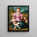 La Vierge à l'Enfant avec saint Jean-Baptiste - Agnolo Bronzino — oprawiony obraz na ścianie