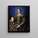 Portret Aliénor z Toledo z synem Giovanni de' Medici - Agnolo Bronzino — oprawiony obraz na ścianie