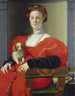 Portret damy w czerwieni Francesca Salviati - Agnolo Bronzino — widok dzieła
