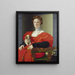 Portret damy w czerwieni Francesca Salviati - Agnolo Bronzino — oprawiony obraz na ścianie