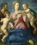 Świętej Rodziny z Dzieciątkiem św. Janem Chrzcicielem - Agnolo Bronzino — widok dzieła