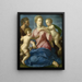 Świętej Rodziny z Dzieciątkiem św. Janem Chrzcicielem - Agnolo Bronzino — oprawiony obraz na ścianie