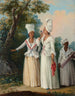 Panienek na dworze Dominique - Agostino Brunias — widok dzieła