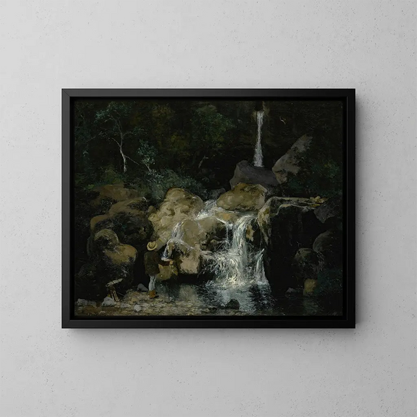 hołd Gustave'owi Courbet - Aimé Perret — oprawiony obraz na ścianie
