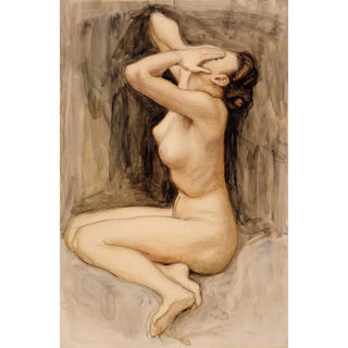 Akseli GallenKallela - Despair Study For The by The River Of Tuonela Juslius Mausoleum.webp