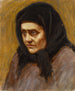 La Femme au foulard noir - Akseli Gallen-Kallela — widok dzieła