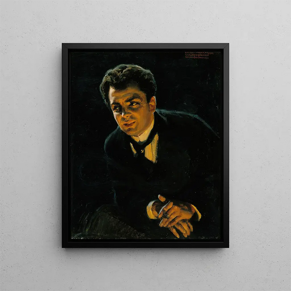 Portret niemieckiego aktora Rudolfa Rittnera - Akseli Gallen-Kallela — oprawiony obraz na ścianie