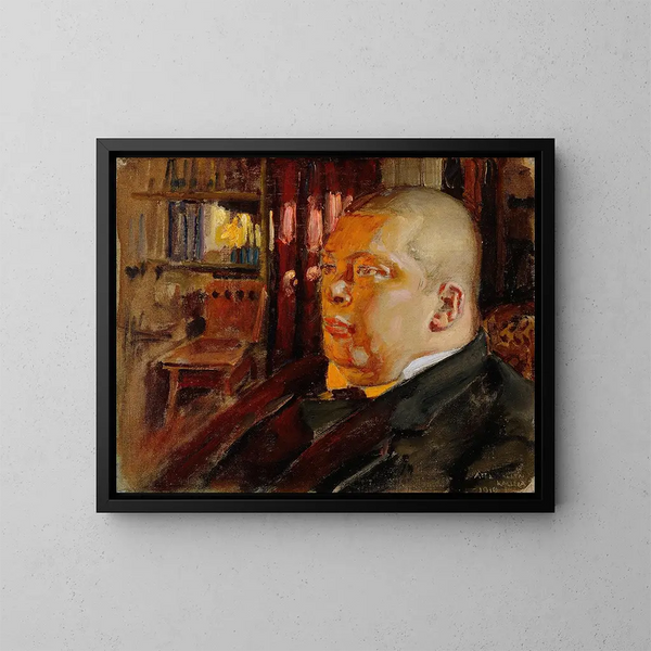 Portret Erica O.W. Ehrström - Akseli Gallen-Kallela — oprawiony obraz na ścianie